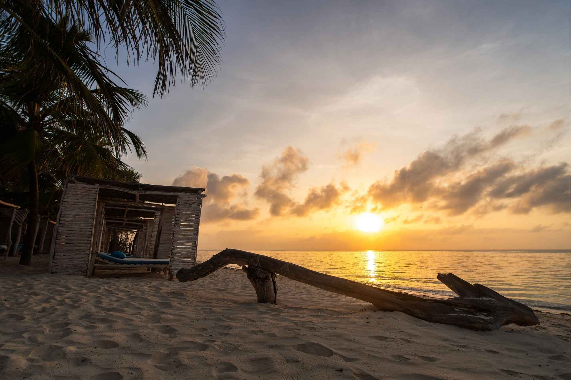 A quiet hospitality sunset at the close of the day.